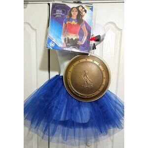 Wonder Woman Costume Kit L/XL Tutu Shield Lasso Belt Headband Justice League